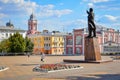 Lenin statue in Yelets old town